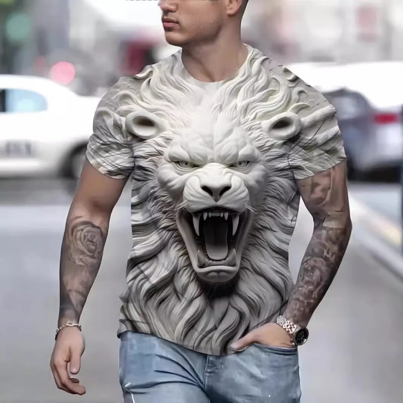 Camiseta León 3D